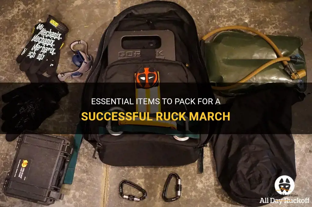 what to pack for a ruck march