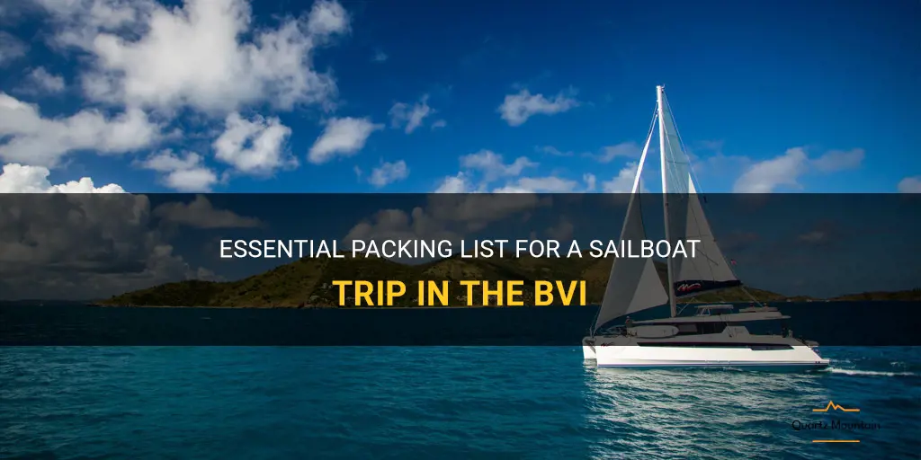 what to pack for a sailboat trip in bvi