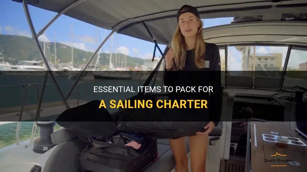what to pack for a sailing charter