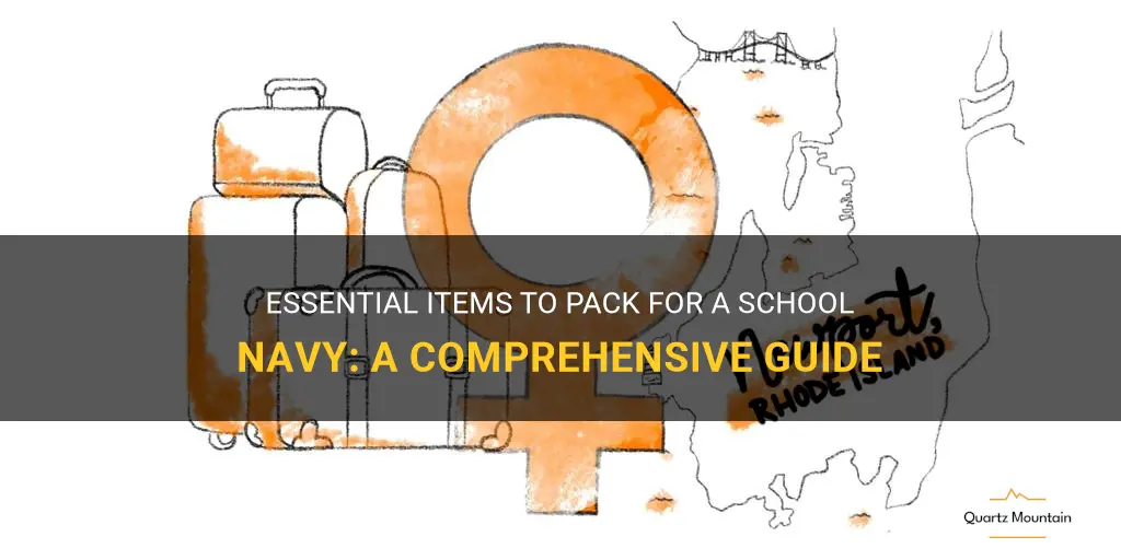 what to pack for a school navy