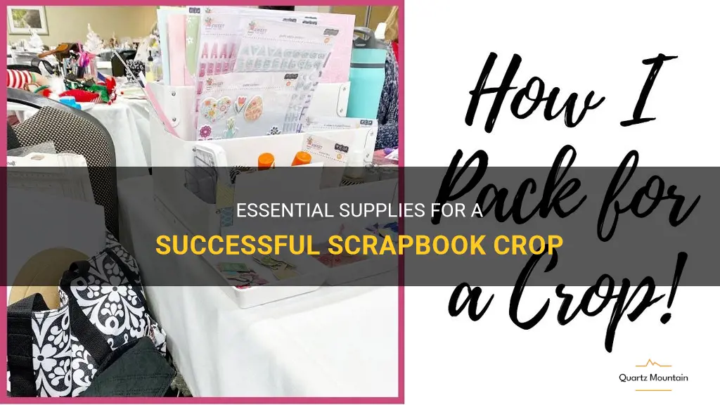 what to pack for a scrapbook crop
