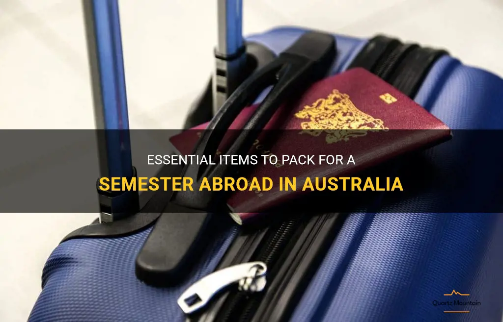 what to pack for a semester abroad in australia