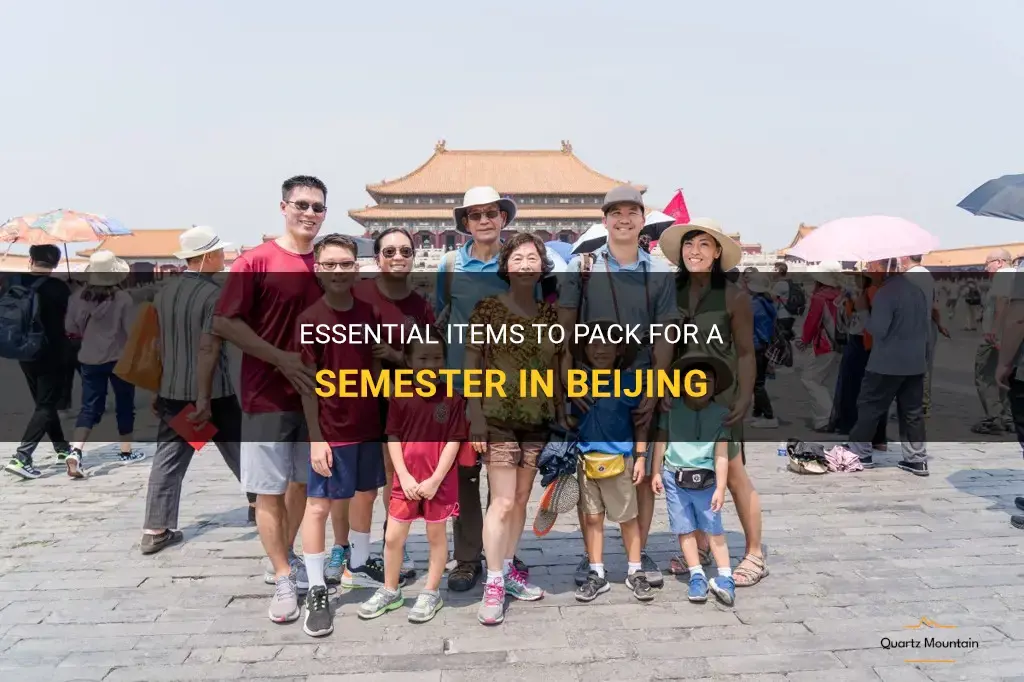 what to pack for a semster in beijing