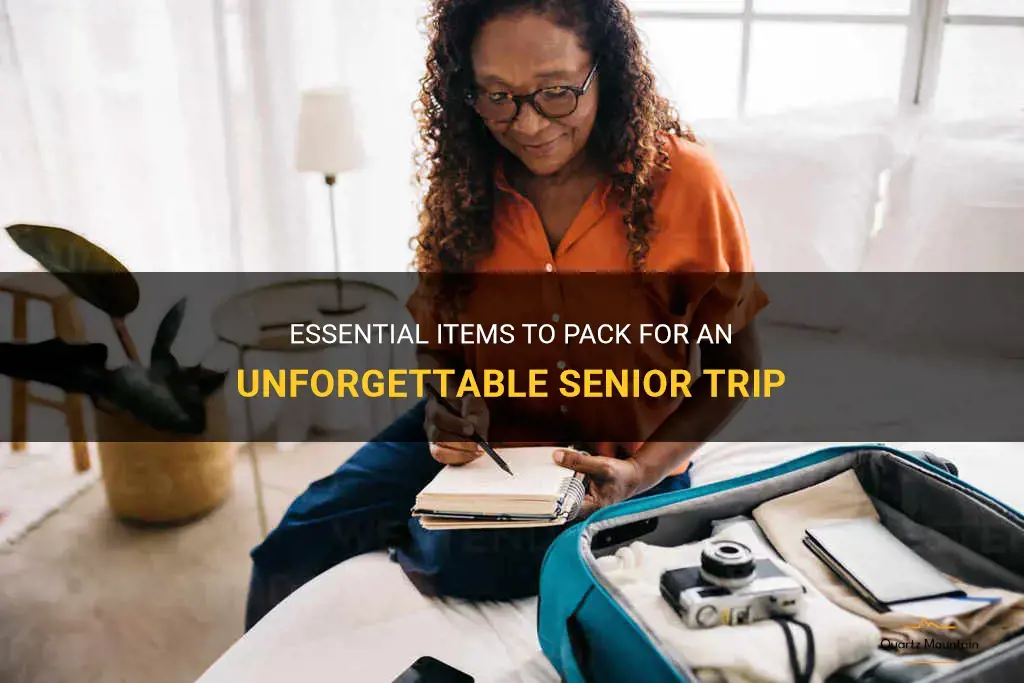 what to pack for a senior trip