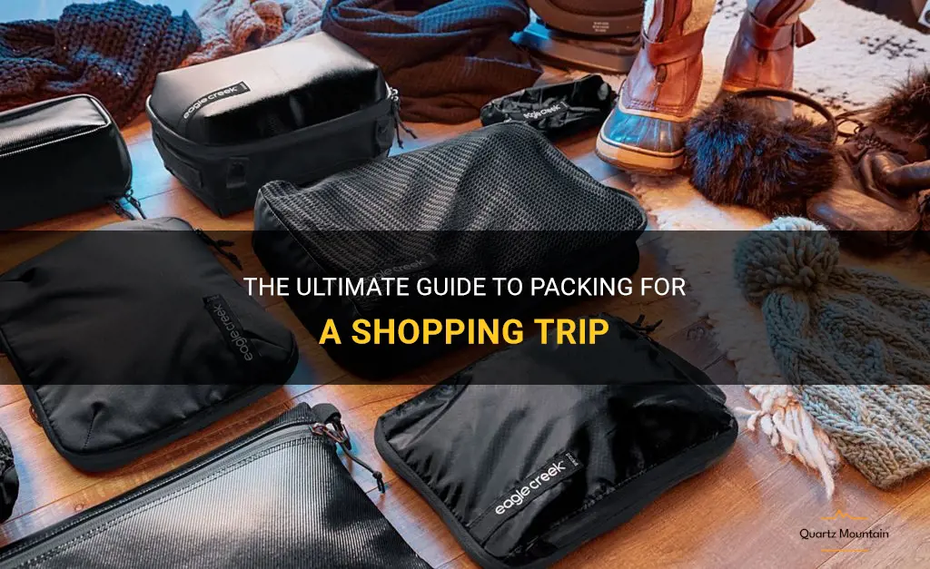 what to pack for a shopping trip