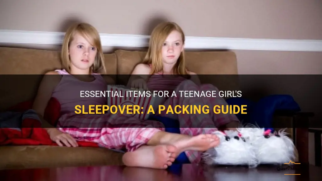what to pack for a sleepover teenage girl