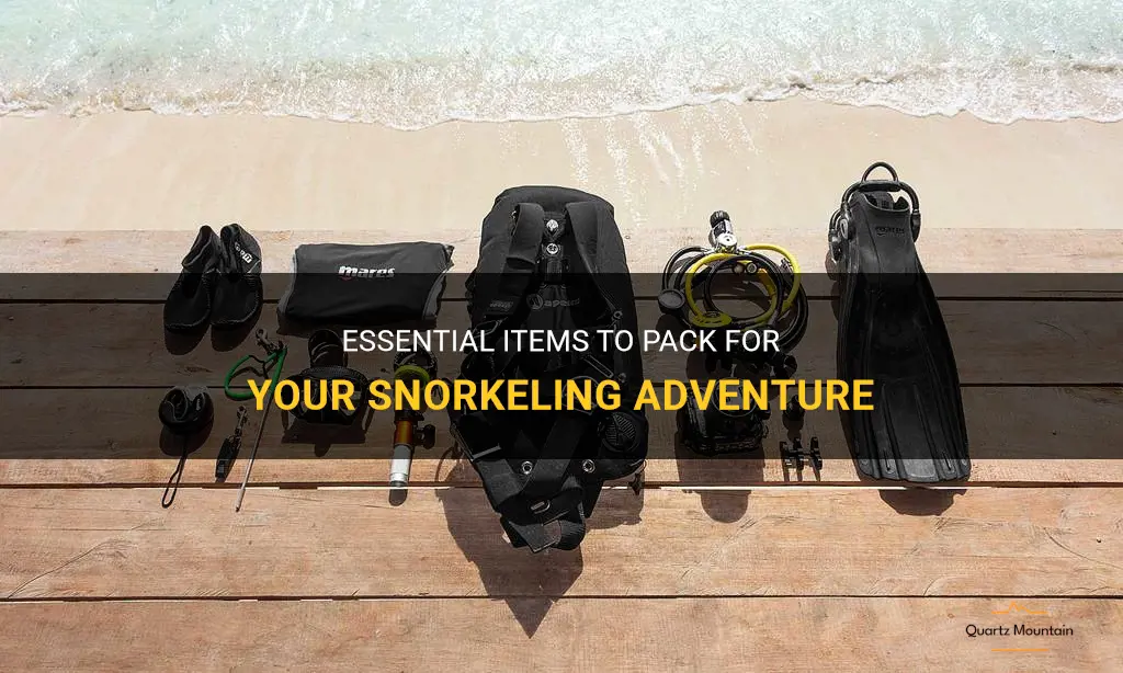 what to pack for a snorkeling trip