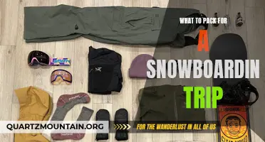 Essential Items to Bring on a Snowboarding Trip