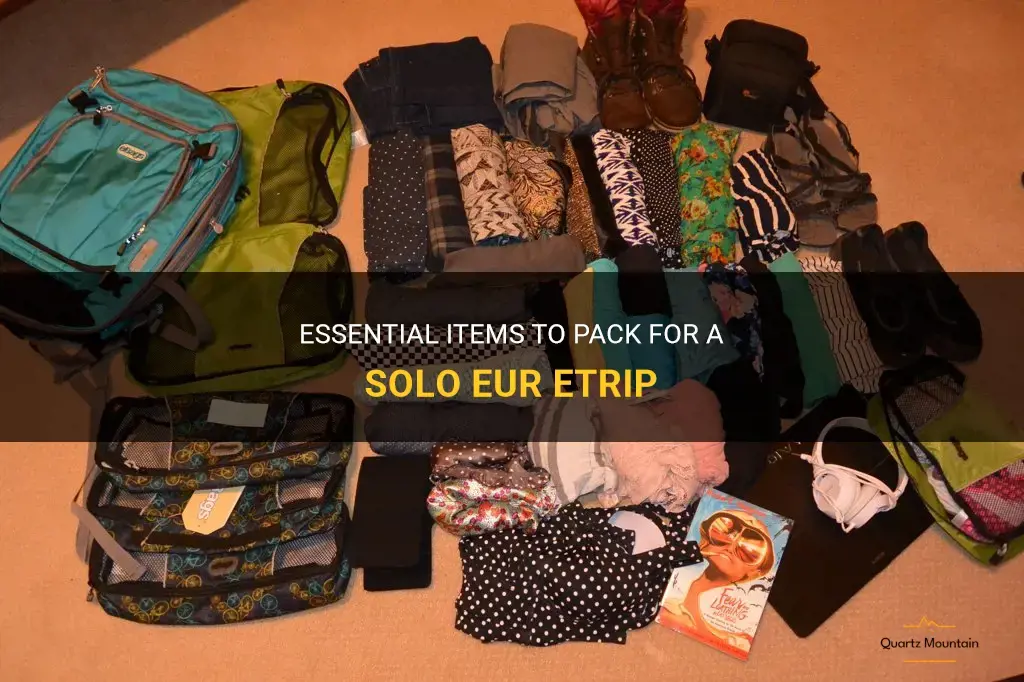 what to pack for a solo europ etrip