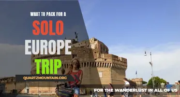 The Essential Solo Europe Trip Packing Guide: Everything You Need to Pack for a Memorable Adventure
