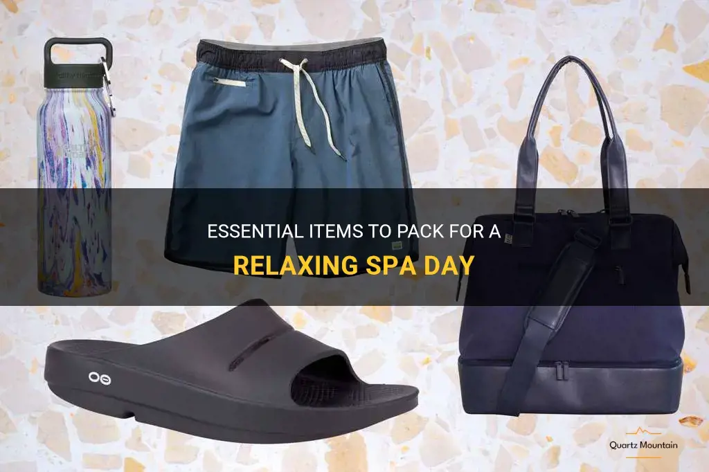 what to pack for a spa day