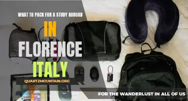 Essential Items to Pack for a Study Abroad Experience in Florence, Italy