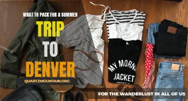 Essential Items for a Summer Adventure in Denver: What to Pack