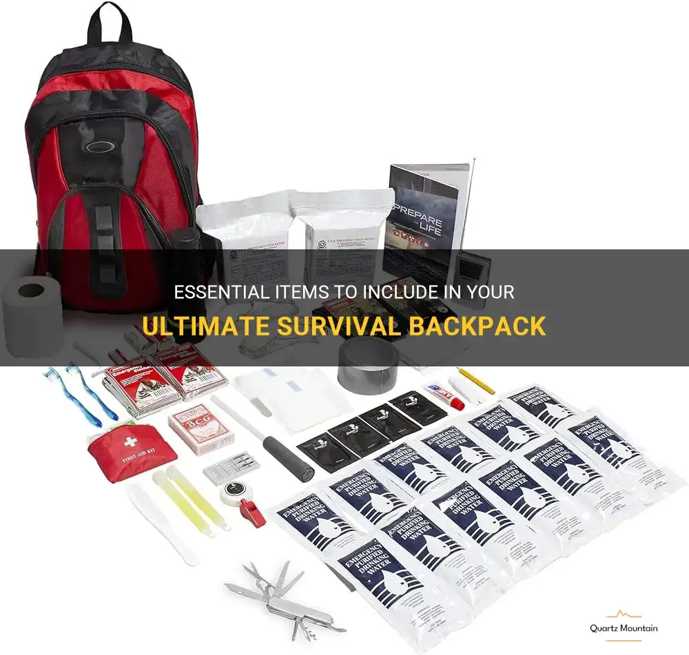 what to pack for a survival backpack