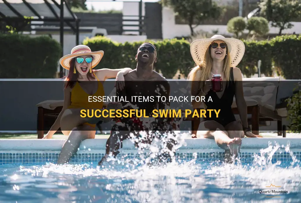 what to pack for a swim party