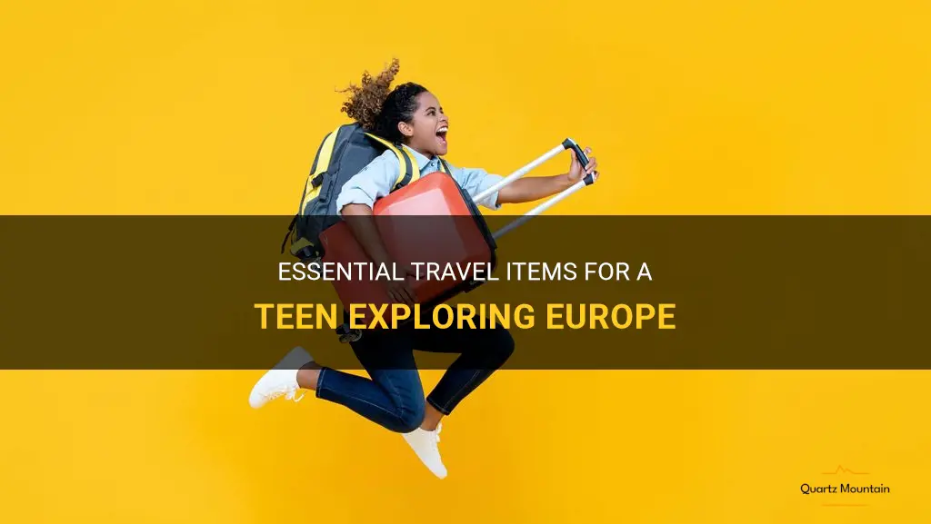 what to pack for a teen traveling to europe