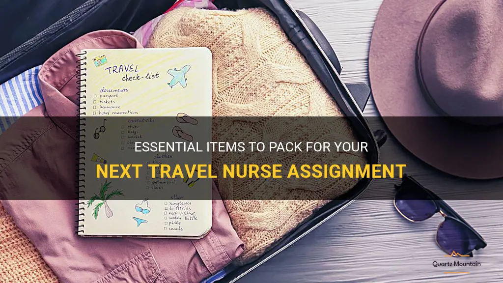 what to pack for a travel nurse assignment