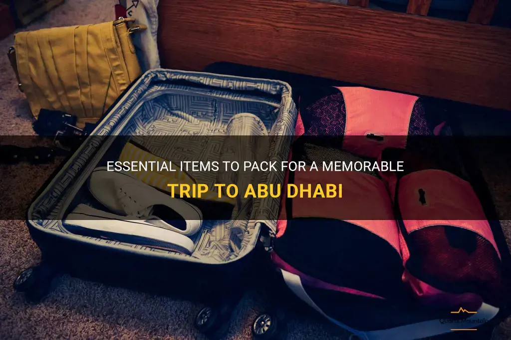 what to pack for a trip to abu dhabi