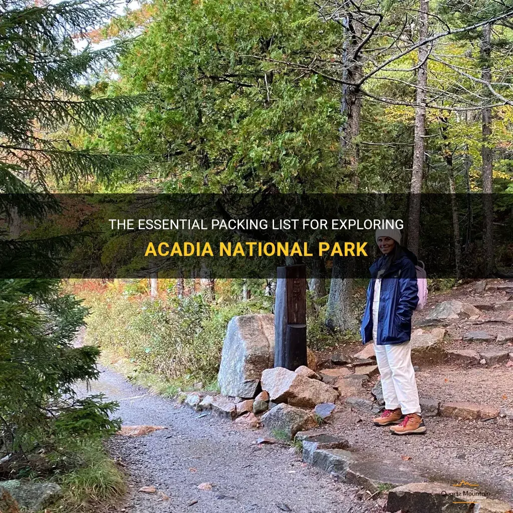 what to pack for a trip to acadia national park