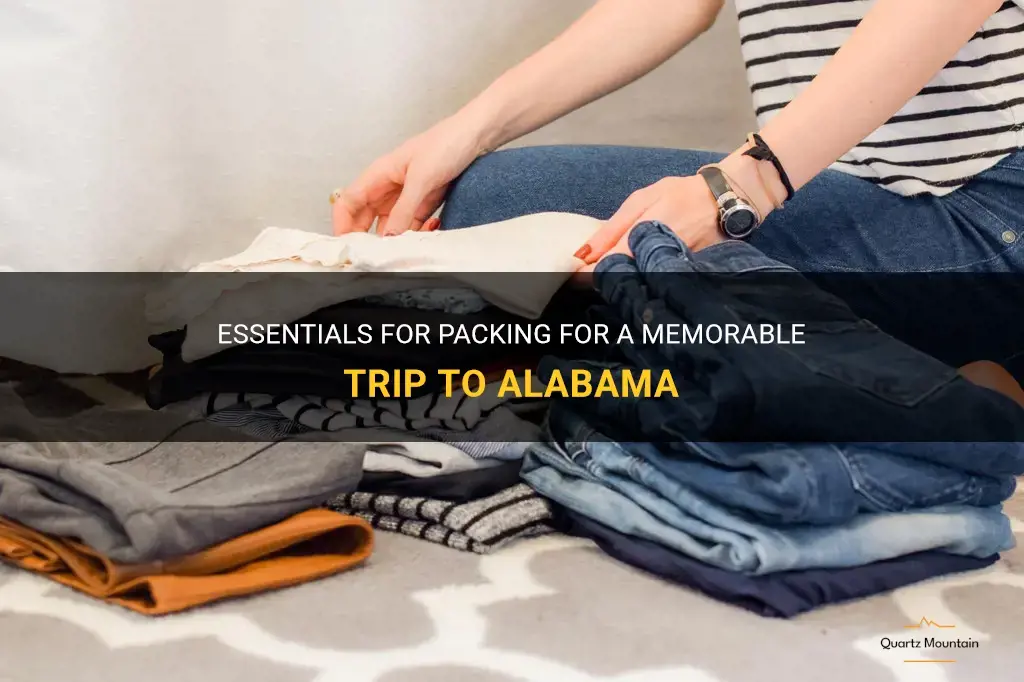 what to pack for a trip to alabama