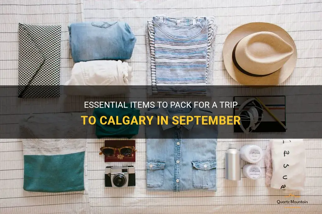 what to pack for a trip to calgary in September