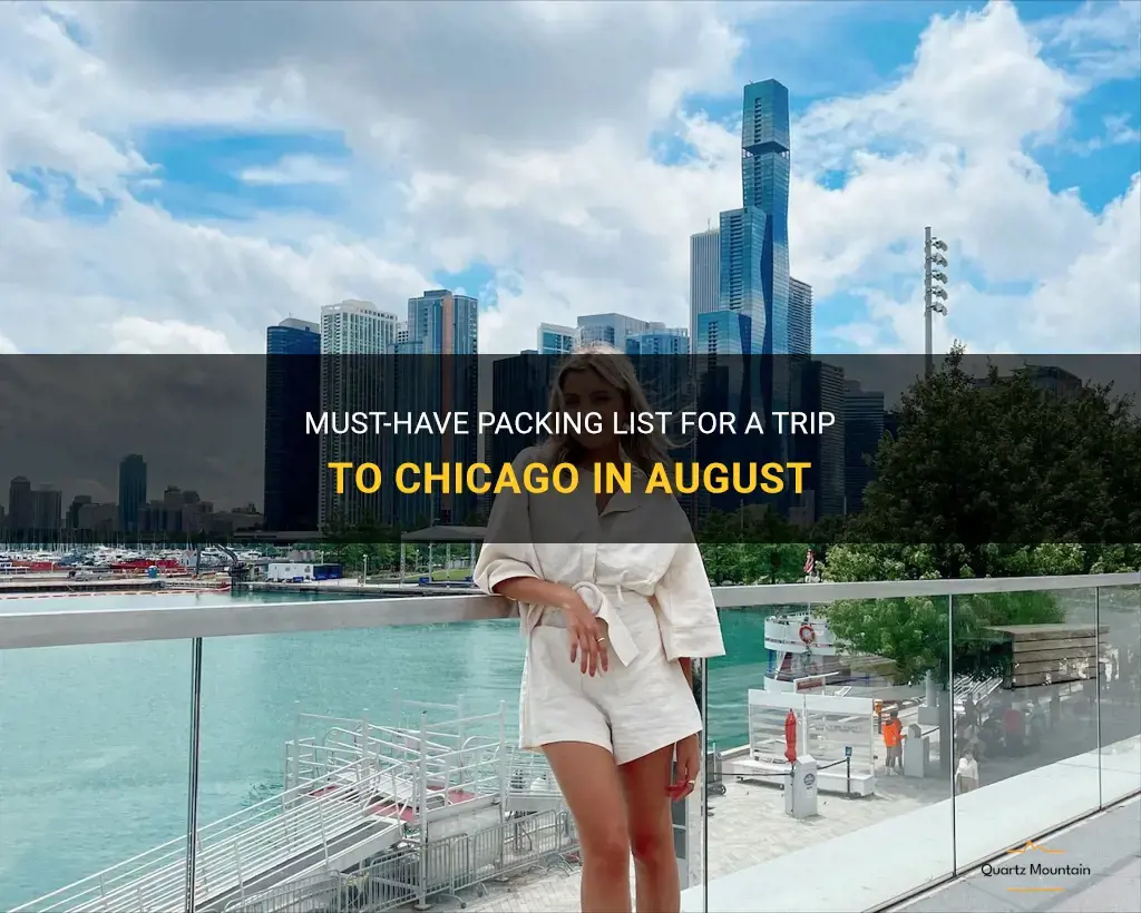 what to pack for a trip to chicago in august