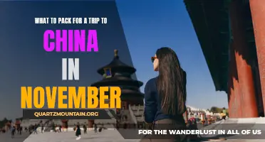 Essential Items to Pack for a Memorable Trip to China in November