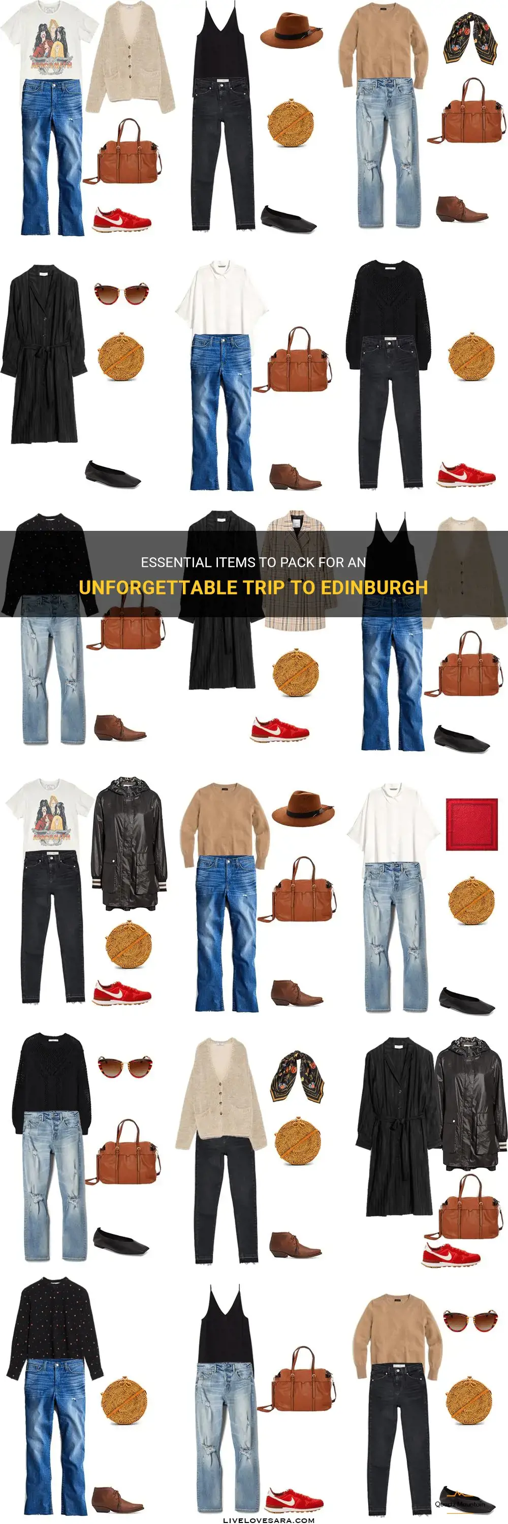 what to pack for a trip to edinburgh
