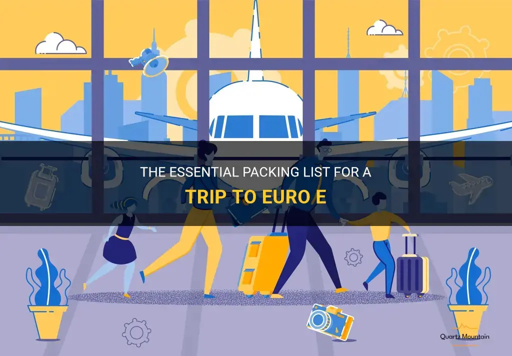 what to pack for a trip to euro e