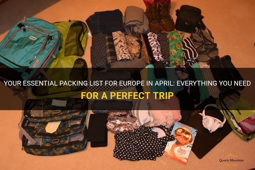what to pack for a trip to europe in april