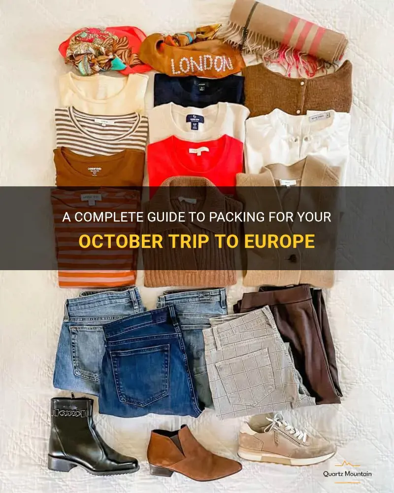 what to pack for a trip to europe in October