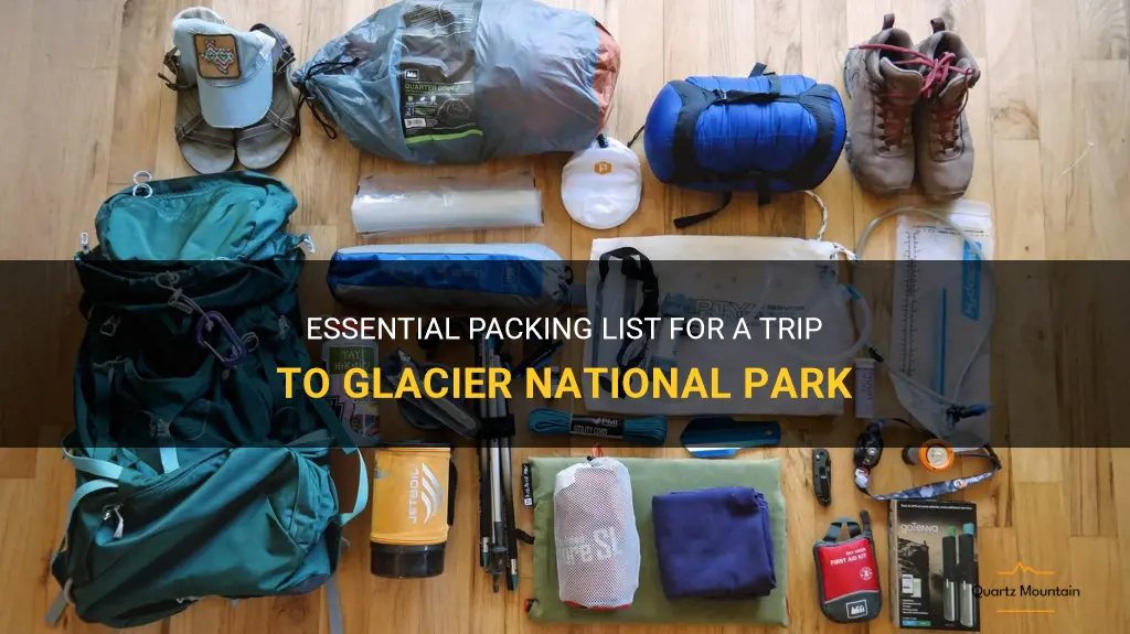 what to pack for a trip to glacier national park