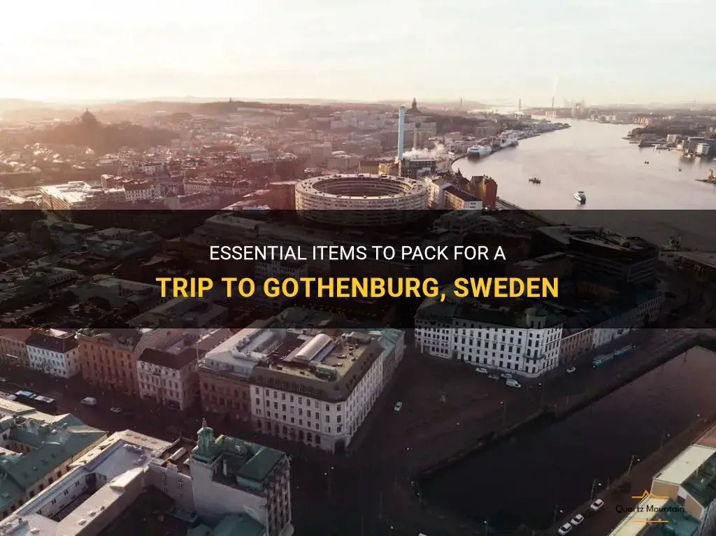 what to pack for a trip to gothenburg sweden