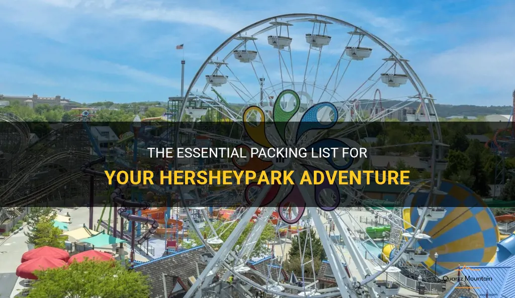 what to pack for a trip to hershey park