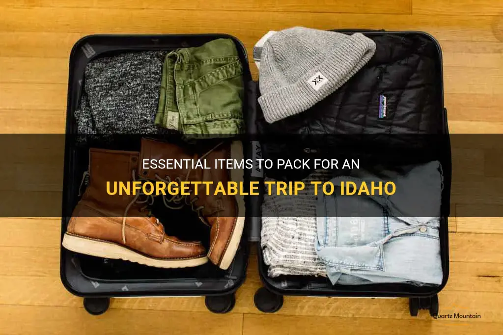 what to pack for a trip to idaho