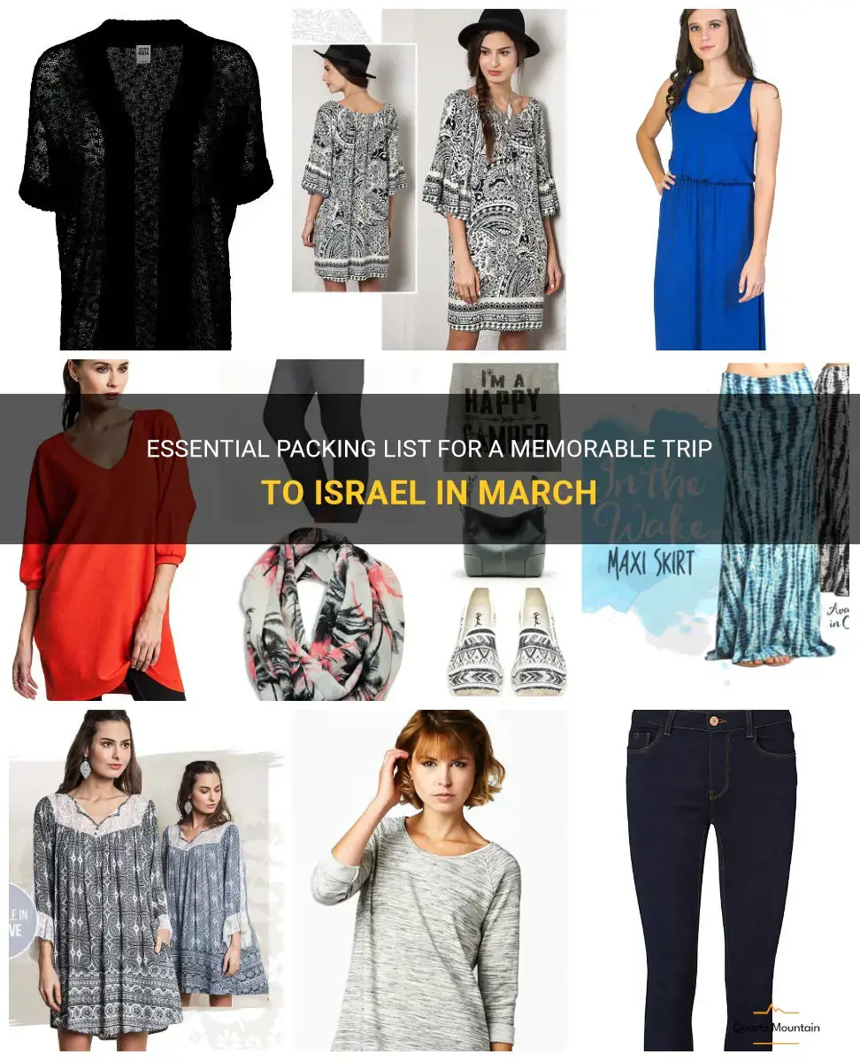 what to pack for a trip to israel in march
