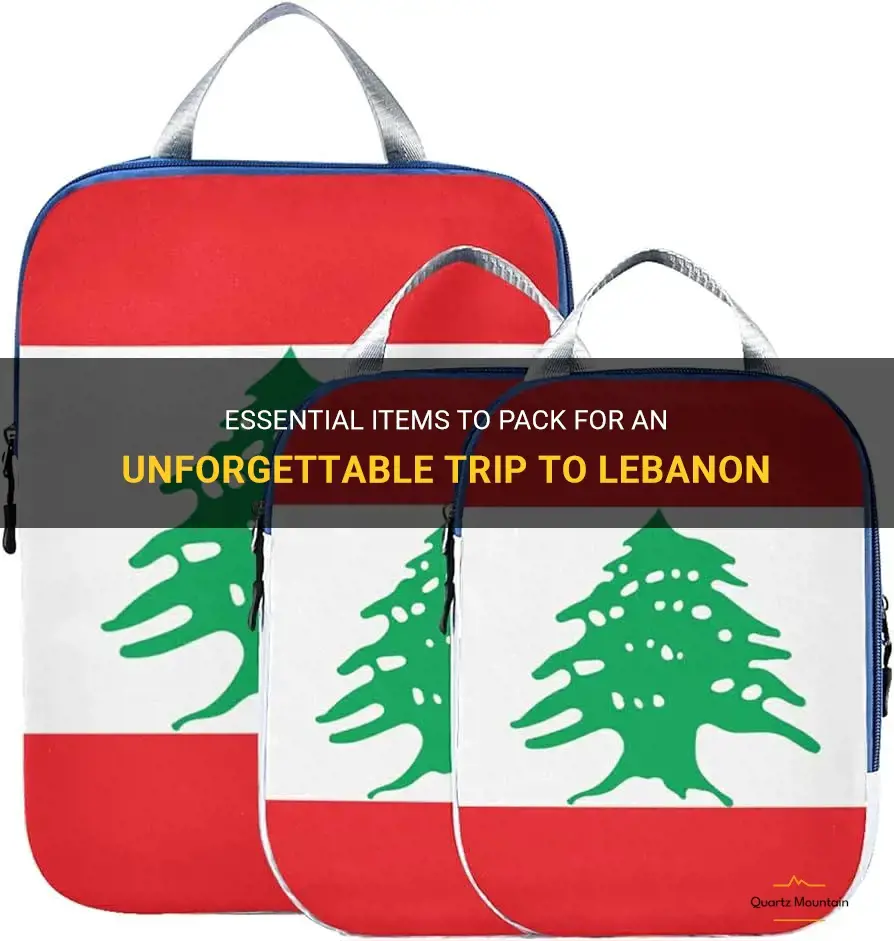 what to pack for a trip to lebanon