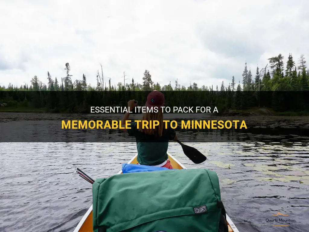 what to pack for a trip to minnesota