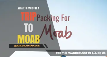 Essential Items to Pack for an Unforgettable Trip to Moab