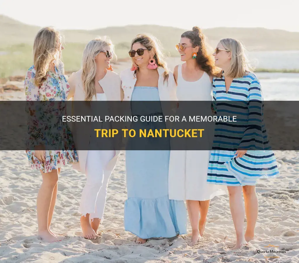 what to pack for a trip to nantucket
