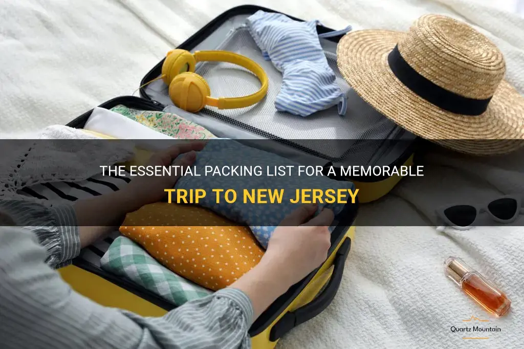 what to pack for a trip to new jersey