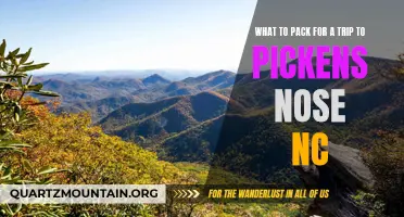 Essential Items to Pack for an Unforgettable Trip to Pickens Nose, NC