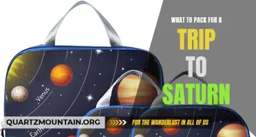 The Essential Checklist for a Journey to Saturn: What to Pack for an Out-of-this-World Adventure