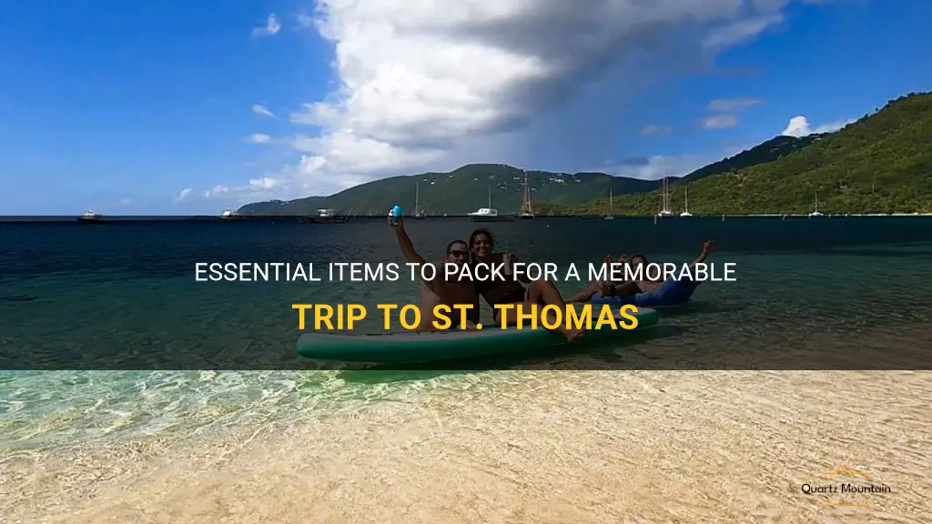 what to pack for a trip to st thomas