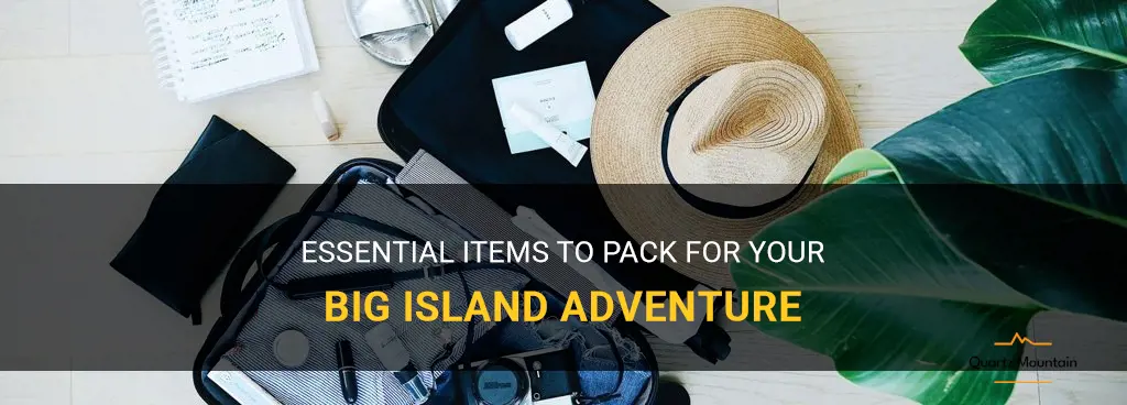 what to pack for a trip to the big island