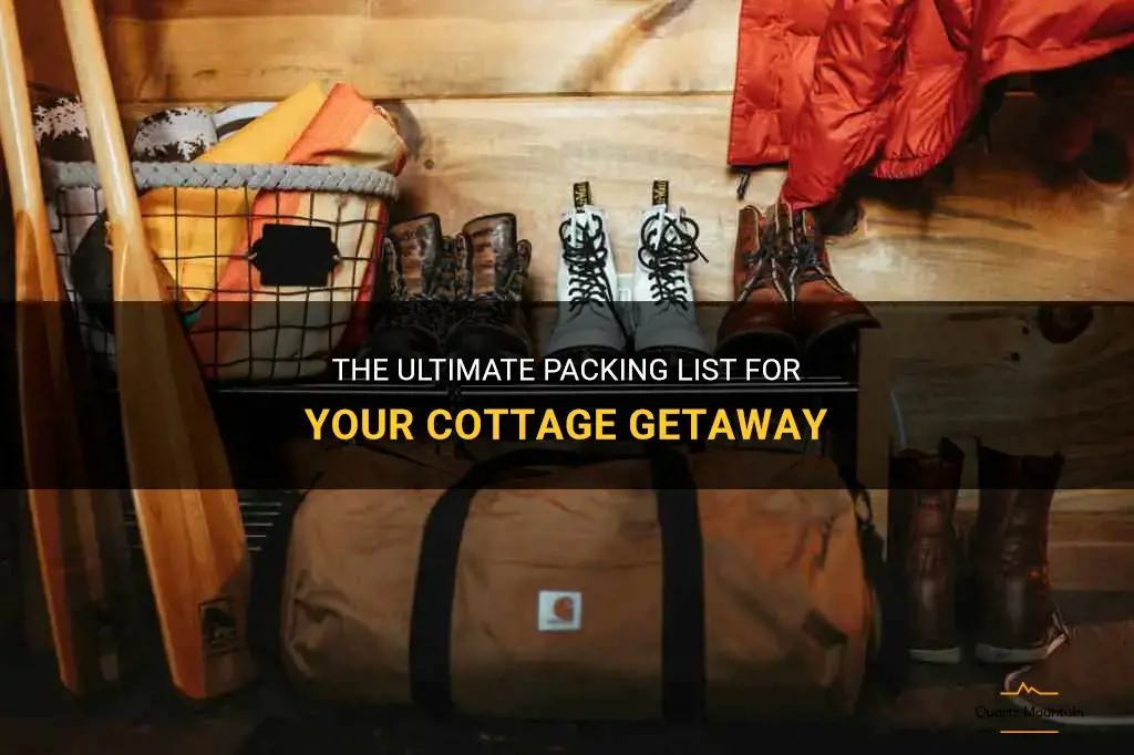 what to pack for a trip to the cottage