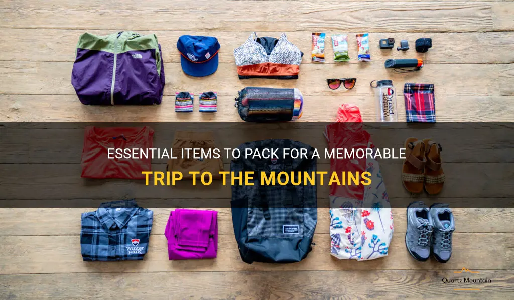 what to pack for a trip to the mountains