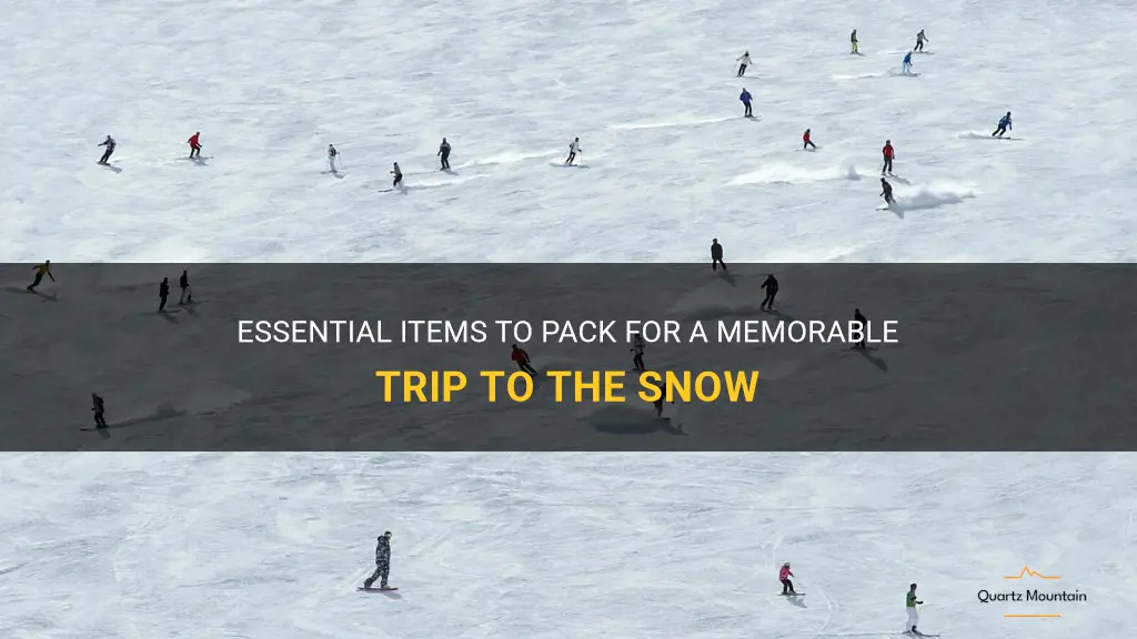 what to pack for a trip to the snow