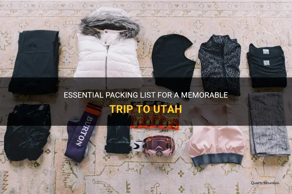 what to pack for a trip to utah