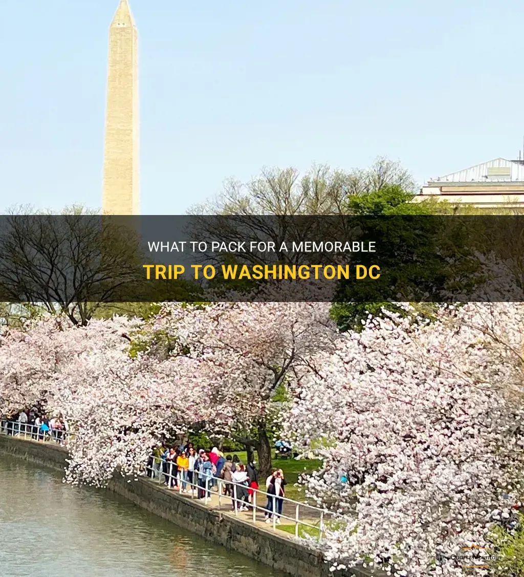 what to pack for a trip to washington dc